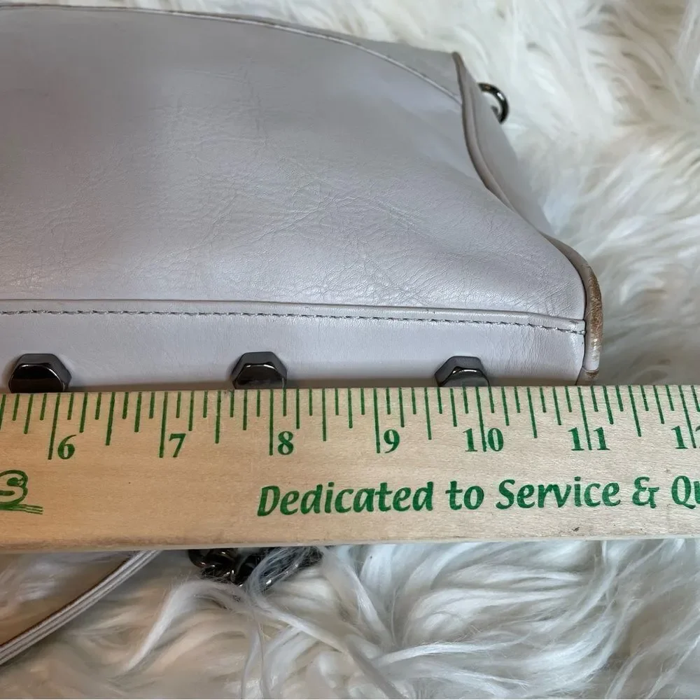REBECCA MINKOFF Mini Mac Beige Leather Crossbody Shoulder Bag‎